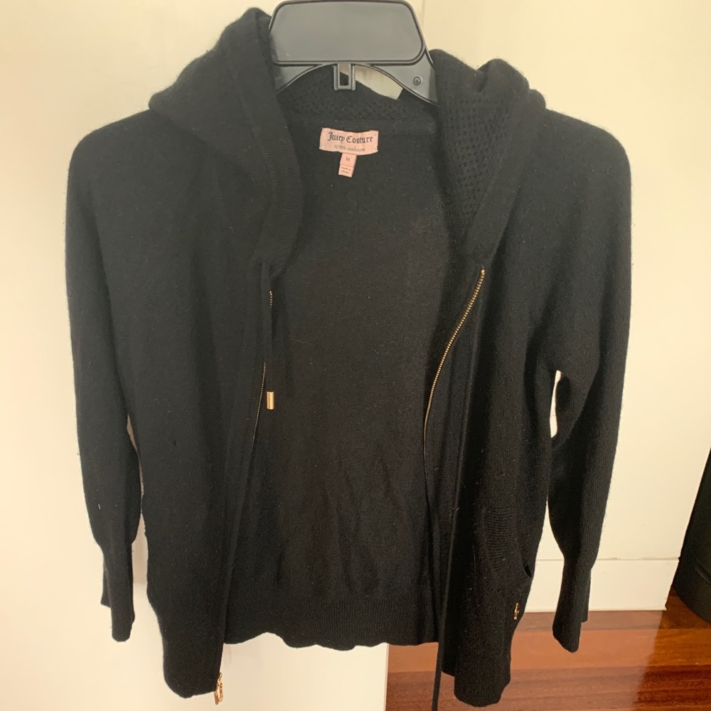 Black cashmere juicy couture sweater